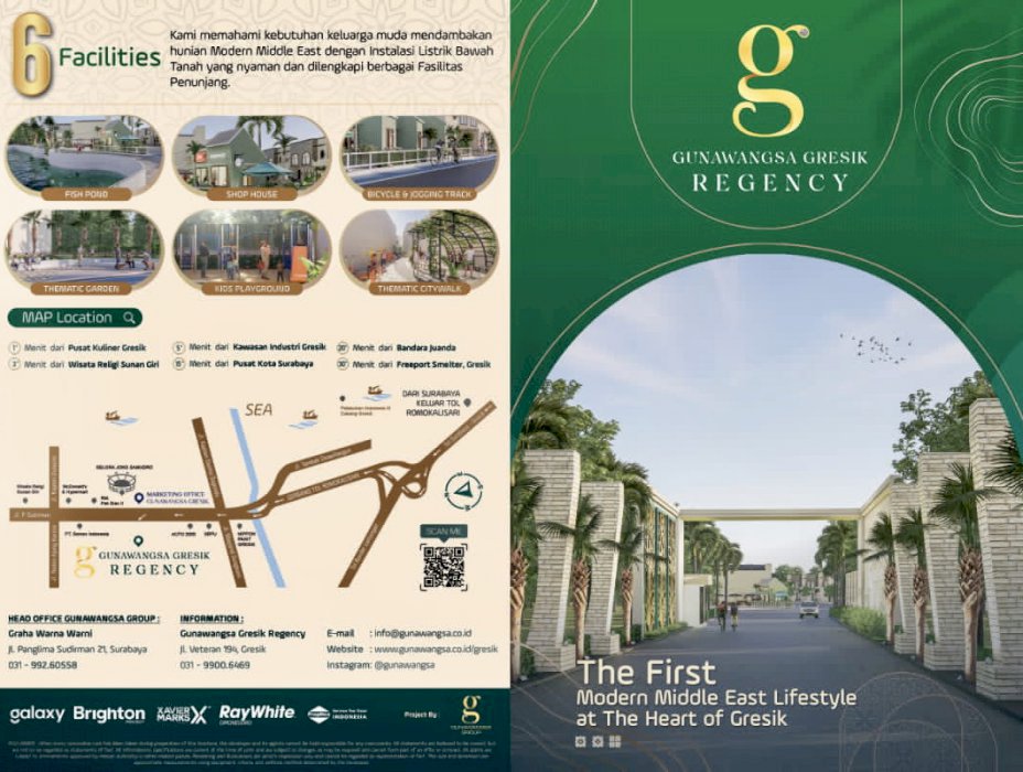 GUNAWANGSA GRESIK REGENCY MULAI 500 JT AN, 0 JLN PROTOKOL KOTA GRESIK