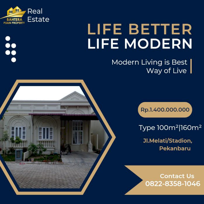 HUNIAN PREMIUM DIJUAL FUUL FURNISH DI CLUSTER JL.MELATI PANAM