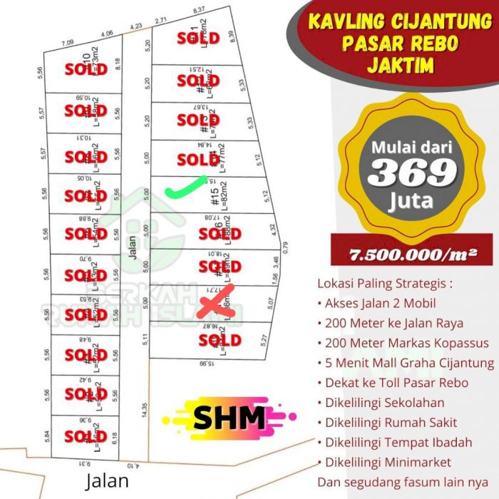 Tanah Kavling Murah Di Cijantung Pasar Rebo Jakarta Timur