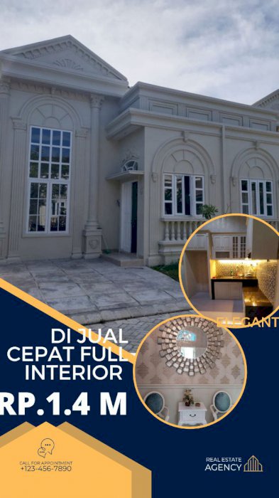 RUMAH CLUSTER DI JUAL CEPAT BESERTA ISINYA JL MELATI PANAM