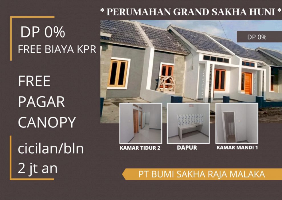 RUMAH KPR MURAH ANGSURAN HANYA 2 JUTA