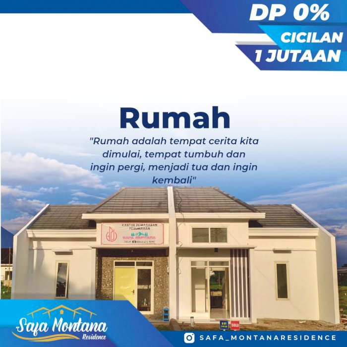 Perumahan eksklusive view Gunung Arjuna