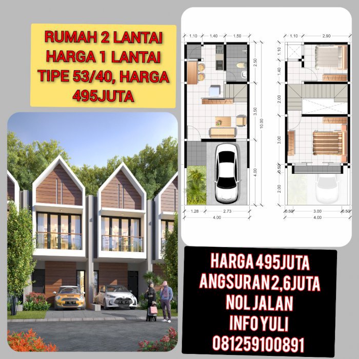 BELI RUMAH TANPA DP, CUKUP DENGAN 1 JUTA SAJA