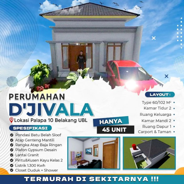 Perumahan dekat kampus. UBL