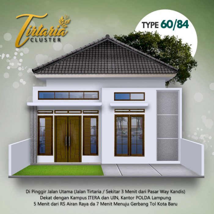 Rlperumahan cluster  murah tanjung senang waykandis