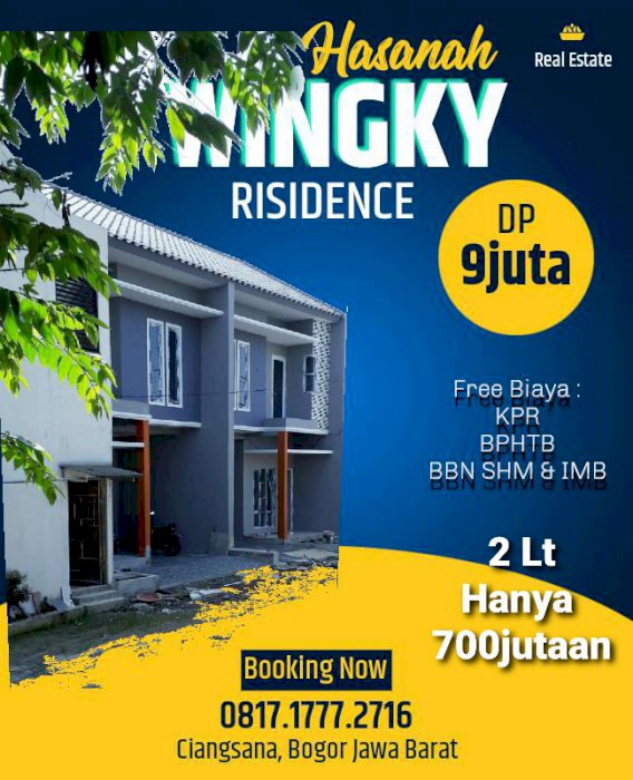 rumah 2Lt murah angsuran ringan