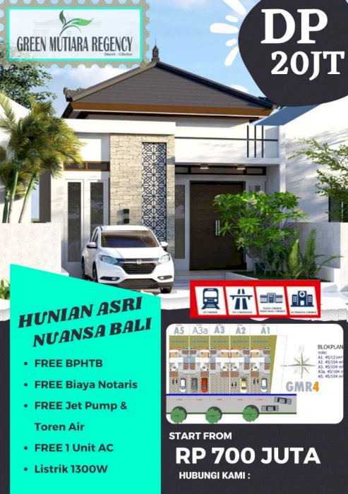 Perumahan baru di Leuwinanggung Cibubur