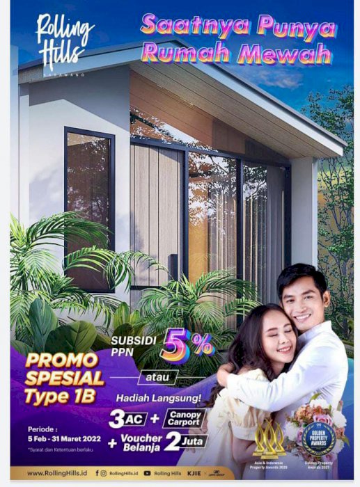 DI JUAL RUMAH DI PERUMAHAN ROLLING HILLS ESTATES DI KARAWANG