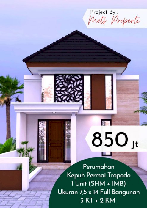 JUAL RUMAH DI PERUMAHAN KEPUH PERMAI, SIDOARJO JAWA TIMUR