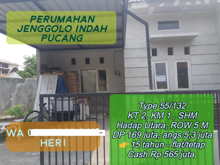 JUAL RUMAH DI PERUMAHAN JENGGOLO INDAH, TEGAL GUNUNG SIDOARJO