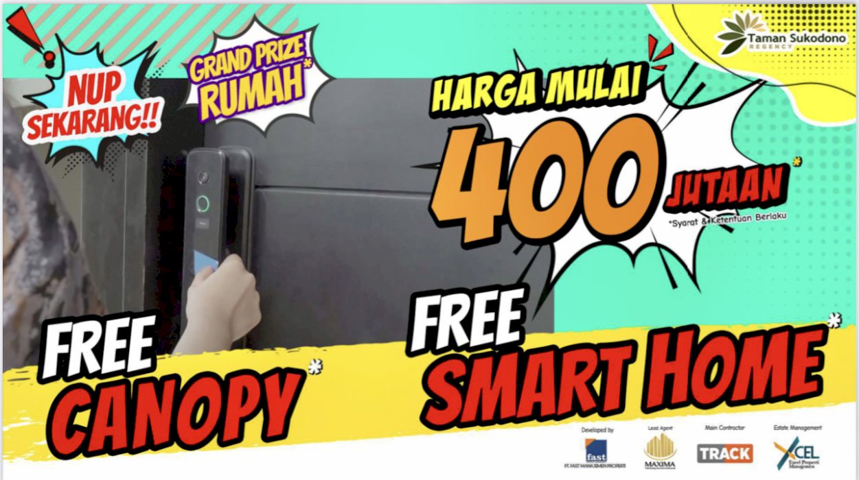 RUMAH KEREN LOKASI STRATEGIS MULAI 400 JT AN, FREE BIAYA2 NUP NOW