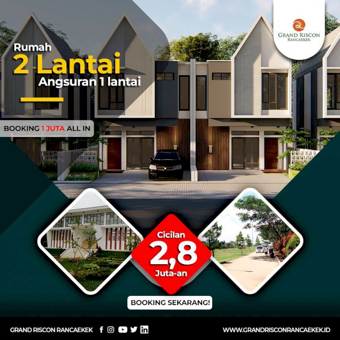 RUMAH MURAH 2 LANTAI CICILAN 1 LANTAI