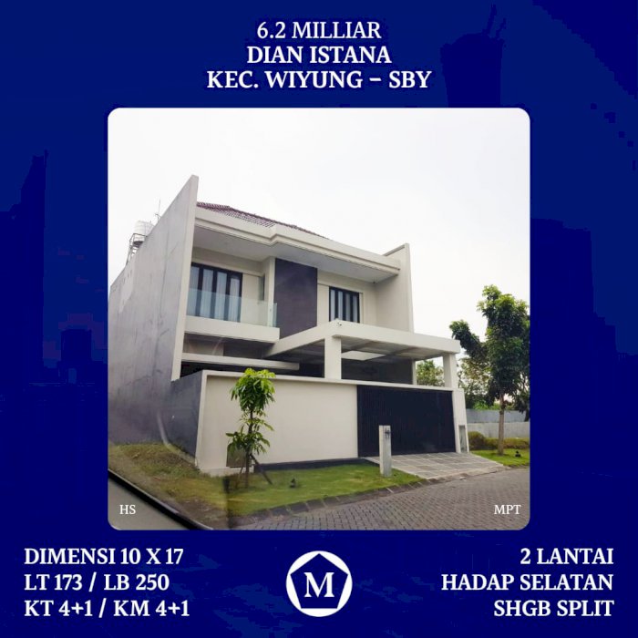 DIJUAL RUMAH DIAN ISTANA KEC WIYUNG -SBY