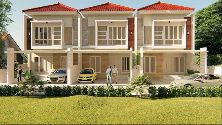 Dijual Rumah Siap Huni Dengan Private Swim Pool Dekat Komplek Auri