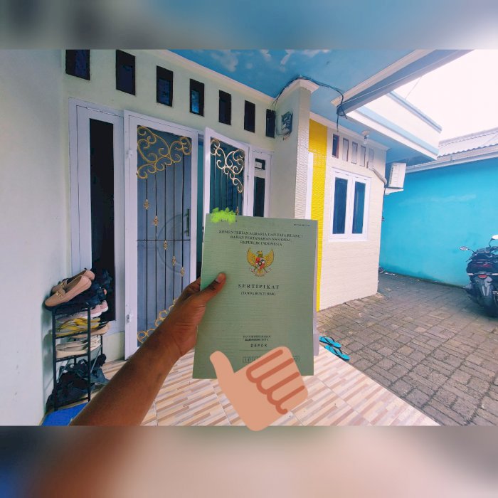 Di jual Cepat Rumah & Kontrakan 2 pintu SHM Lokasi 8 mnt  st Depok LM