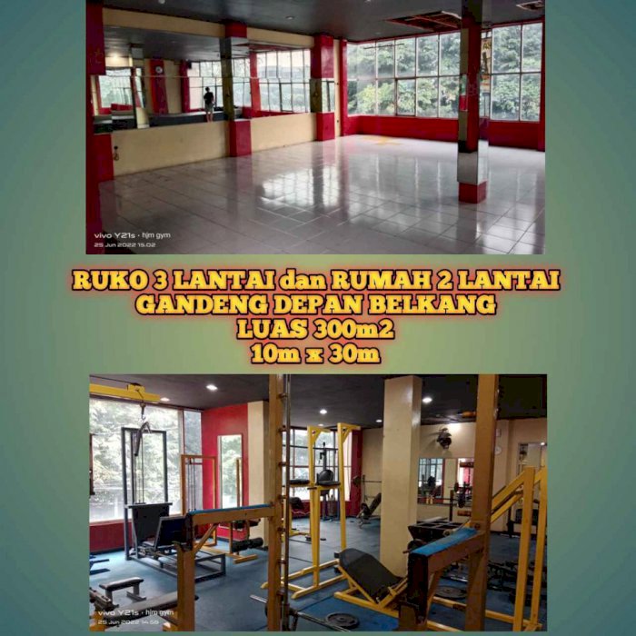 RUMAH DAN RUKO 3 LANTAI SIAP BUAT USAHA