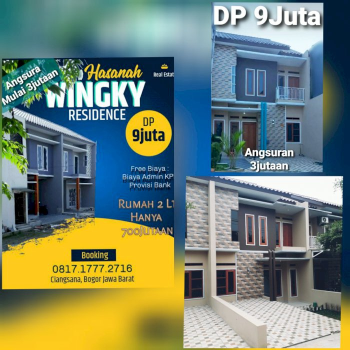 rumah 2 Lantai harga murah angsuran ringan lokasi strategis