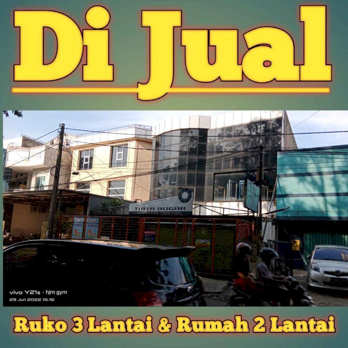 RUKO 3 LANTAI & RUMAH 2 LANTAI LUAS 300m2 di cimone
