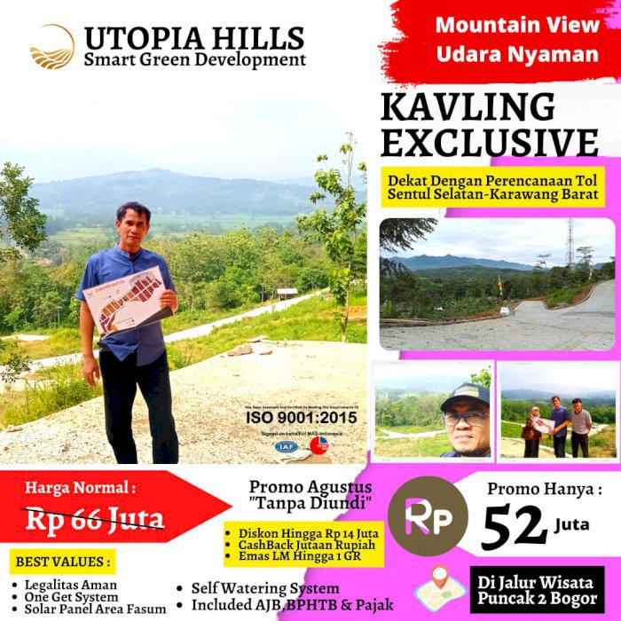 Kavling Premium Murah Strategis di Bogor