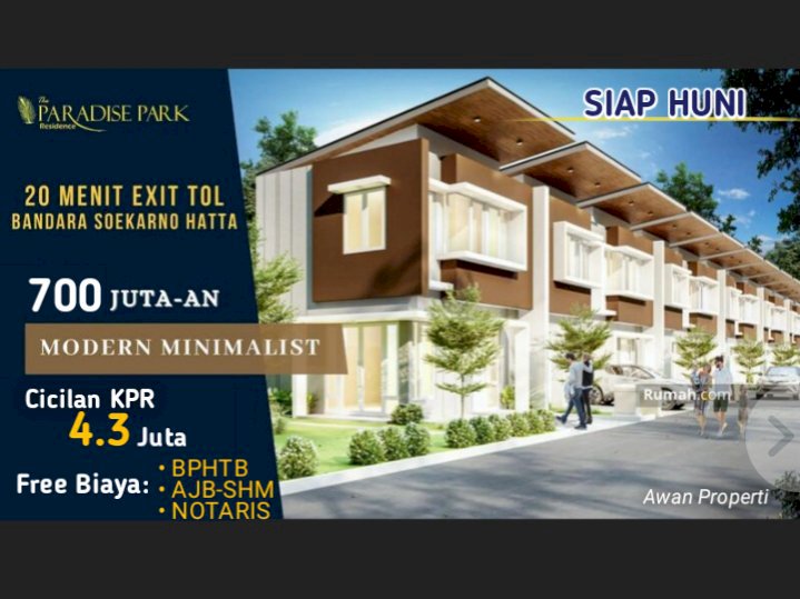 RUMAH 2 LANTAI STRATEGIS DEKAT BANDARA SOEKARNO-HATTA