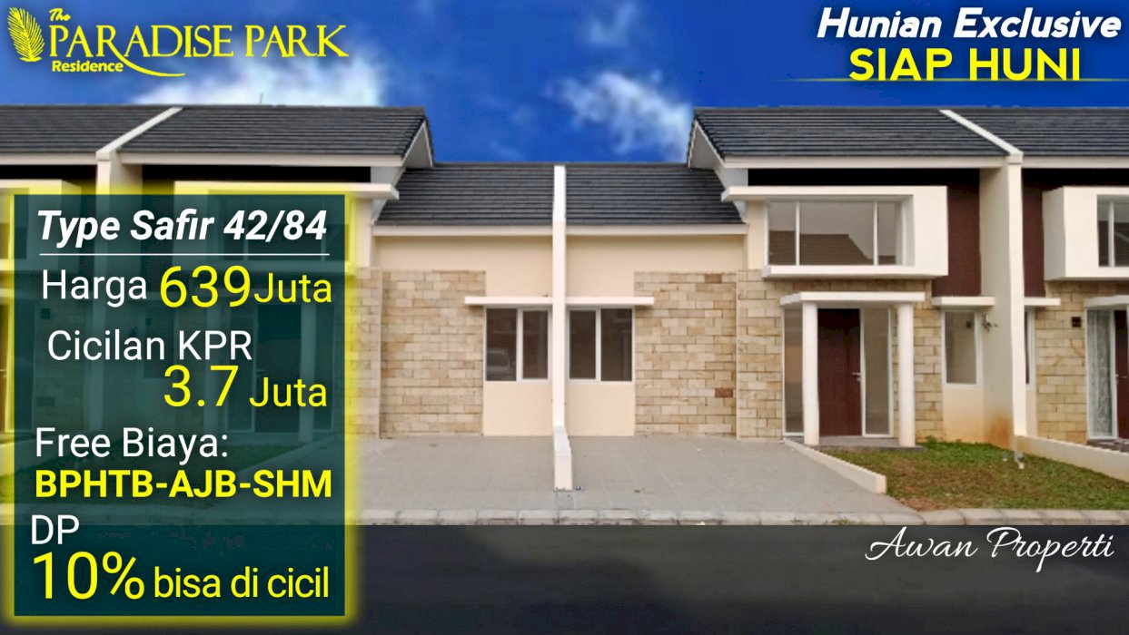 HUNIAN MEWAH DAN NYAMAN DEKAT BANDARA-SOETTA  @The Paradise Park 3