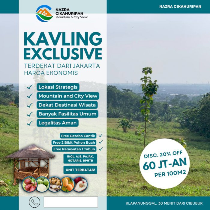 Tanah murah di Bogor