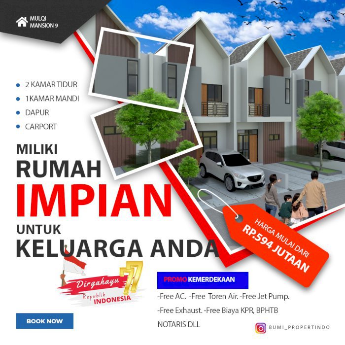 Rumah Minimalis Berkwalitas Tanpa DP di Depok