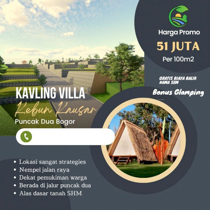 DI JUAL KAVLING VILLA KAUSAR MURAH