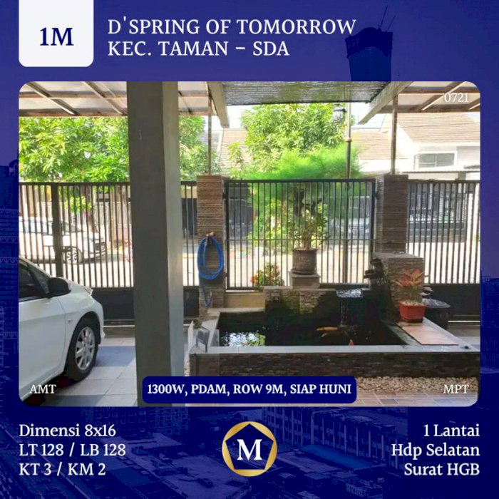 DIJUAL RUMAH D'SPRING OF TOMORROW KEC.TAMAN - SDA