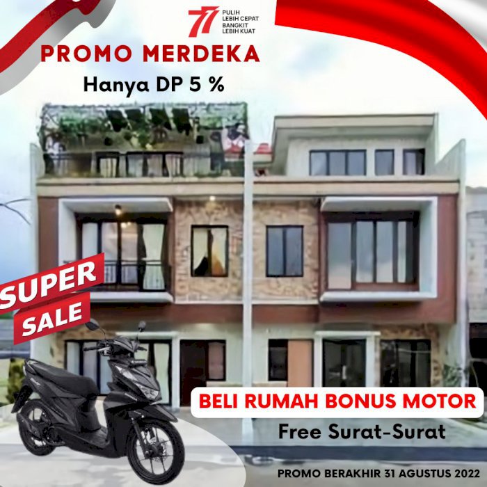  Rumah baru 3 Lantai Siap Huni Bekasi