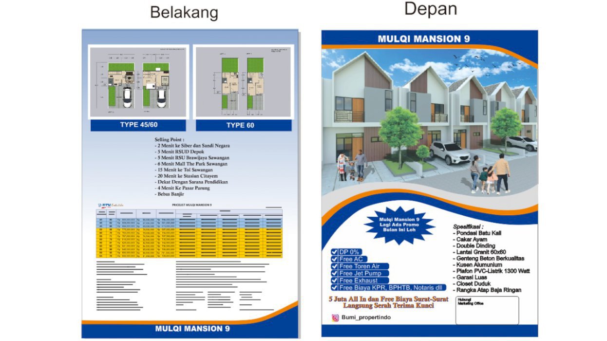 Rumah Gebyar Kemerdekaan DP O% Di Depok