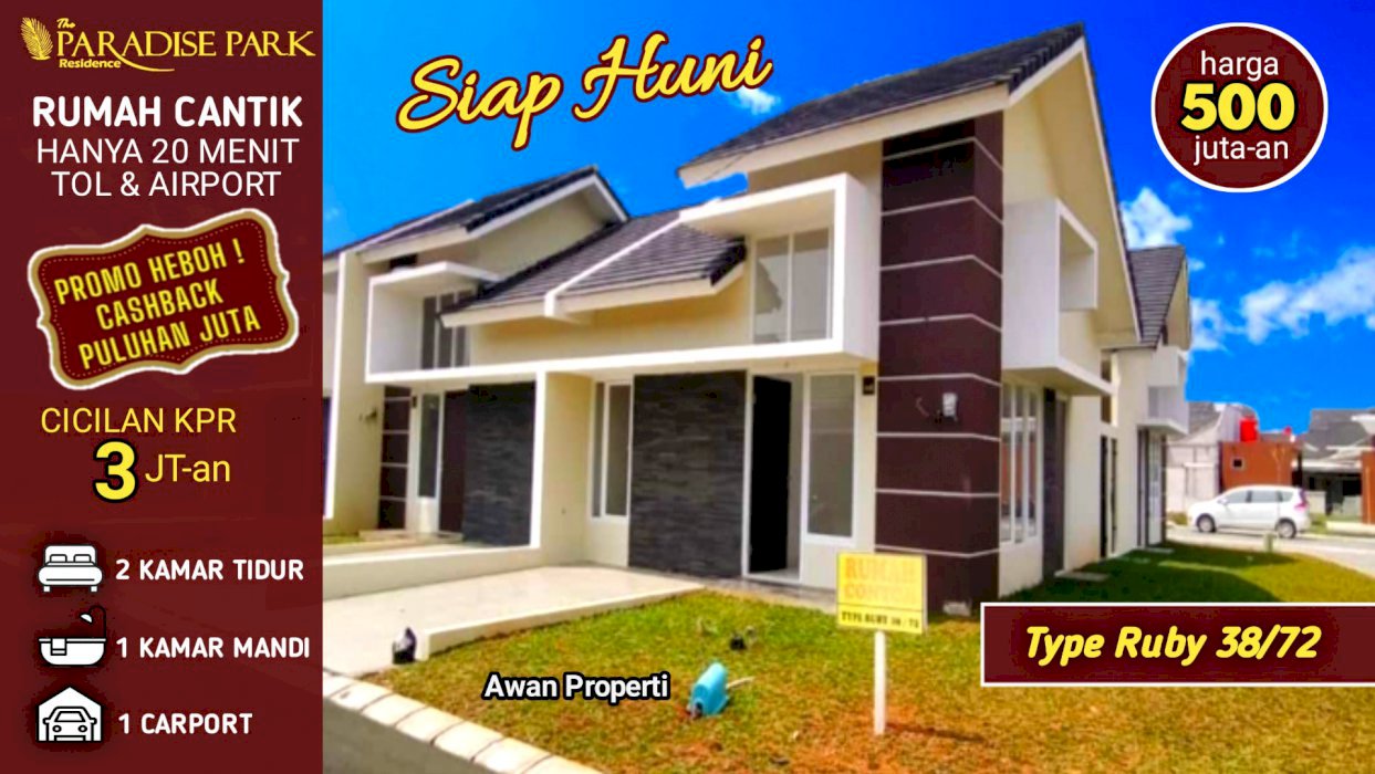 HUNIAN MEWAH DEKAT BANDARA SOEKARNO-HATA @The Paradise Park Residence