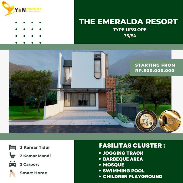 Dijual Rumah Mewah Murah Dengan View Perbukitan Sejuk, Indah & Asri