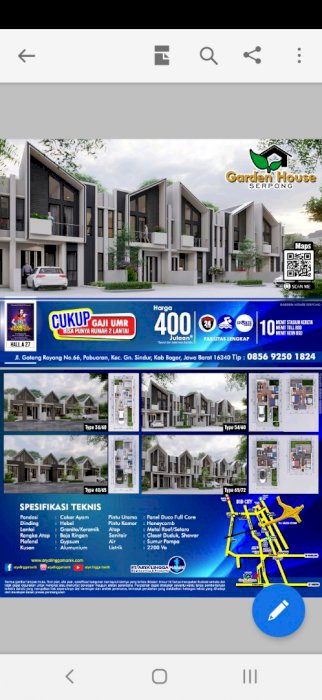 Rumah 1 jt all in langsung akad