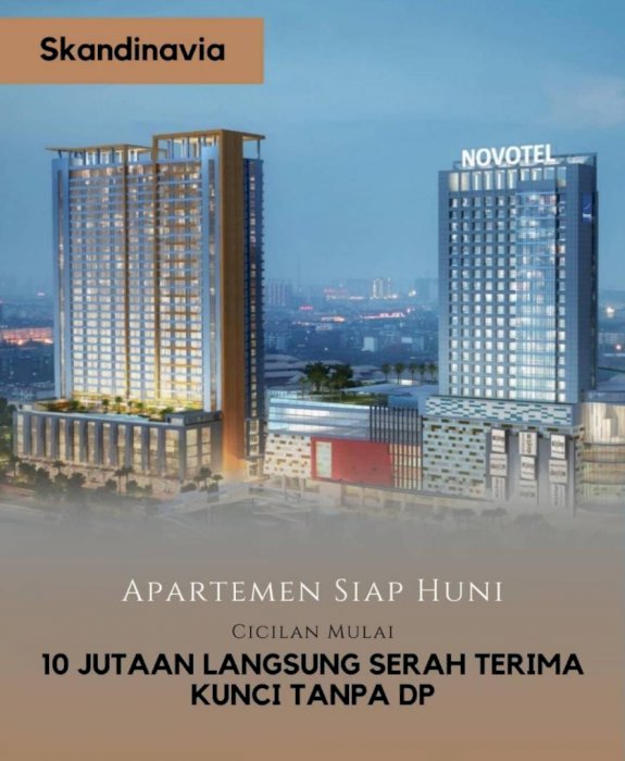 DI JUAL APARTMENT SKANDINAVIA, TANGERANG
