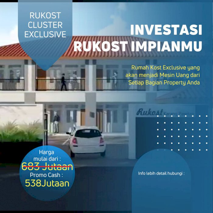 Rumah Kostan Strategis Di Karang Pawitan Karawang Barat