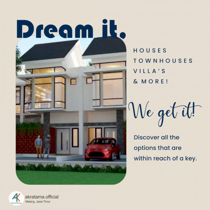 RUMAH KONSEP VILLA DIJUAL LOKASI SANGAT STRATEGIS