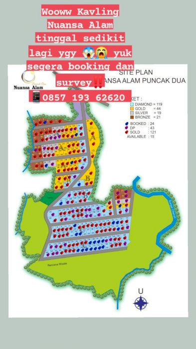 Tanah kavling  Murah pinggir jalan raya Jalur Puncak 2