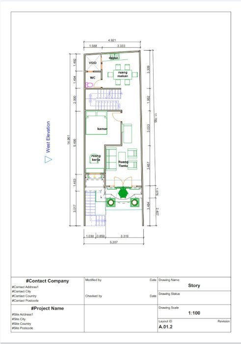 Rumah Kav. B Mewah di Pejaten Barat Pasar Minggu Jakarta Selatan