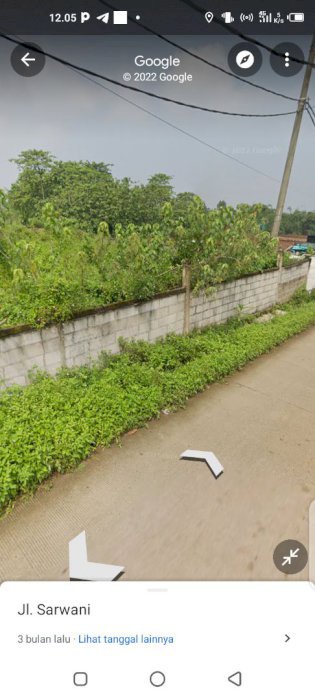 Tanah SHM  sebelah Gapura Perum DARU METROPOLIS