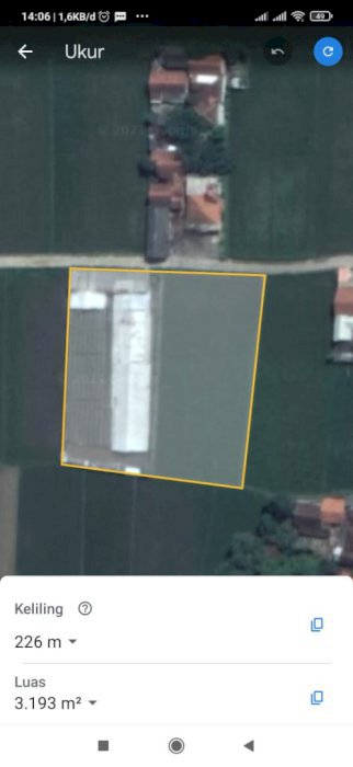 Tanah kotak cocok dijadikan kluster perumahan, kebun, atau investasi.