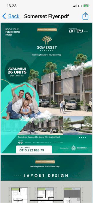 Dijual rumah diperumahan somerset bintaro