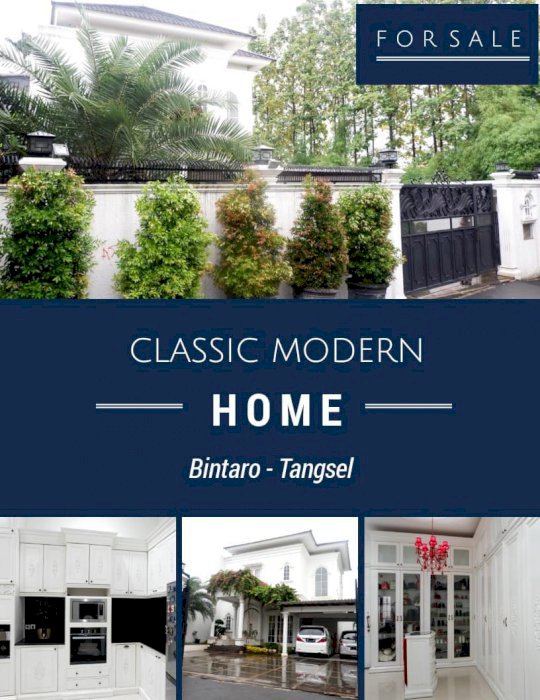 DI JUAL RUMAH CLASSIC MODERN CIPUTAT TANGERANG SELATAN