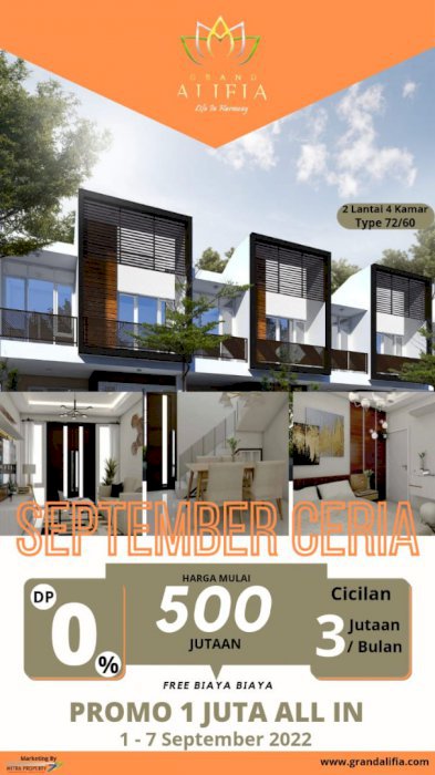 Rumah 2 lantai ,harga 1 lantai