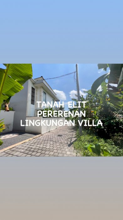 Jual tanah lingkungan villa elit aspek pemukiman