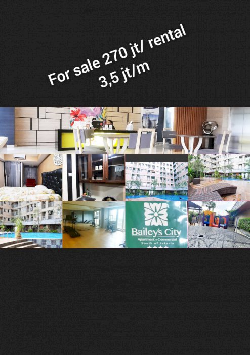 Jual Rugi apartemen baileys city