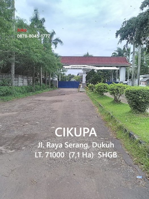 Tanah Industri Dan Gudang Jl. Raya Serang, Cikupa, Tangerang