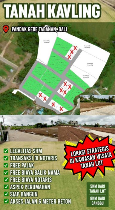 Jual tanah kavling Tanah  Premium di kawasan elit nyitdah