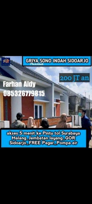 Rumah siap huni di Buduran Sidoarjo tanpa proses Bank
