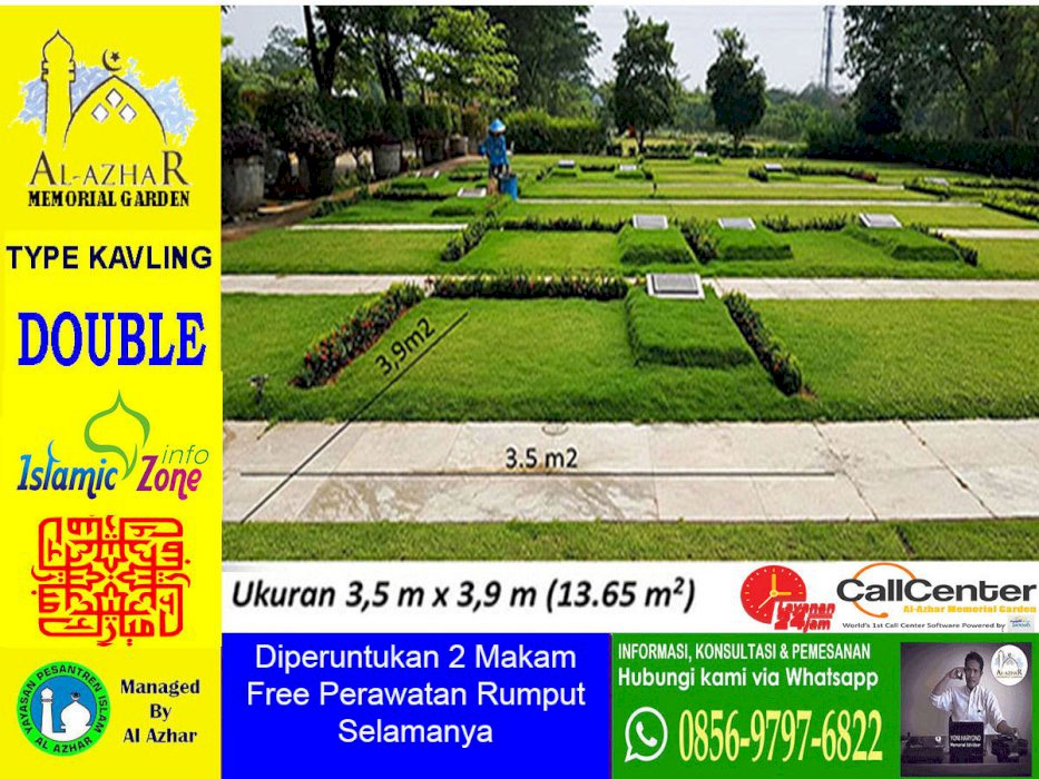 Kavling Makam Al-Azhar Memorial Garden TYPE DOUBLE